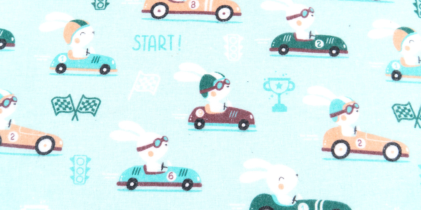 Pielucha flanelowa królik mięta